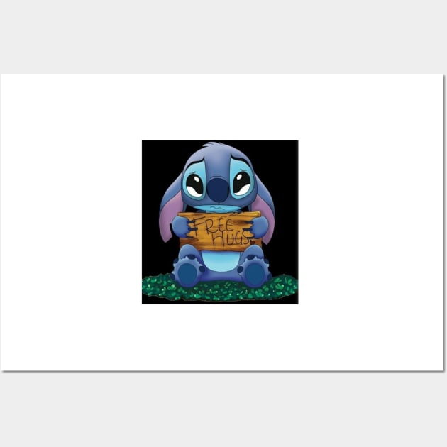 stitch hug Wall Art by Noamdelf06